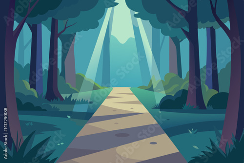 dreamy-path-in-anime-forest-with-light-rays