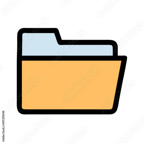 Folder icon with black background for file management