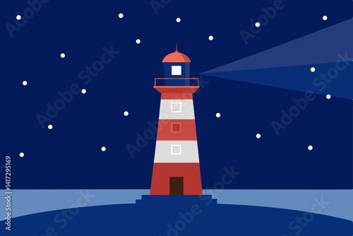 lighthouse on a sky background