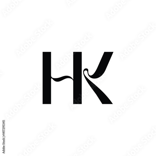 Free Download HK monogram logo design letter text name symbol monochrome logotype alphabet character simple logo - GFXLoad