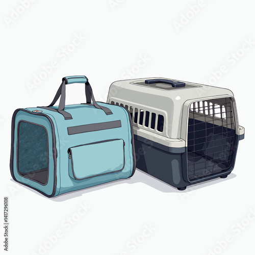 Pet carrier and soft-sided bag for travel