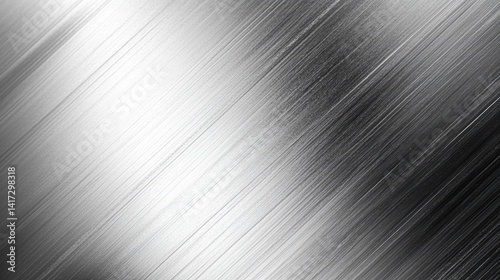 Abstract silver metallic texture with brushed patterns and streaks creating a modern and sleek visual effect suitable for backgrounds and graphic design projects