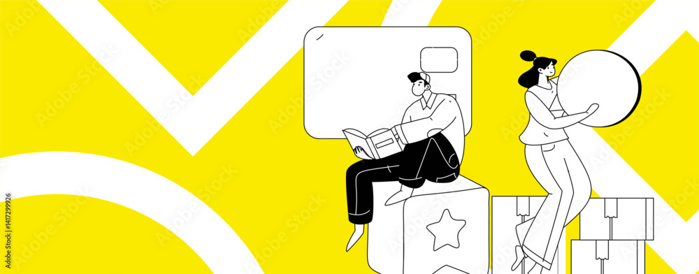 Holiday shopping people doing e-commerce online shopping flat vector concept operation hand drawn illustration
Holiday shopping people doing e-commerce online shopping flat vector concept operation hand drawn illustration