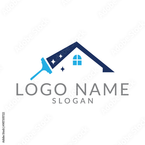 Home Cleaning Service Logo 