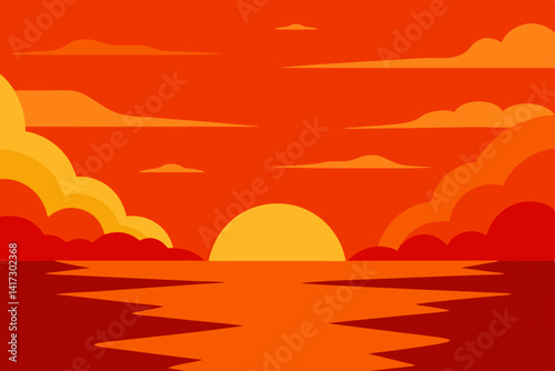 bright-bay-with-flaming-skies