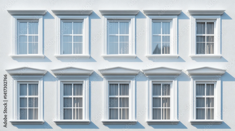Obraz premium White windows