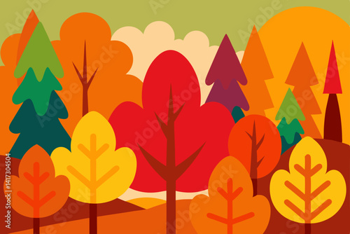 colorful-fall-foliage-in-woods