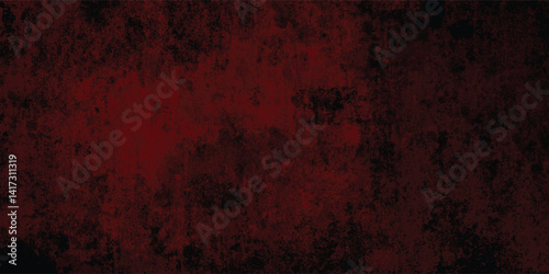 Red and Black Wall with Moody Grit and Grunge Overlay

