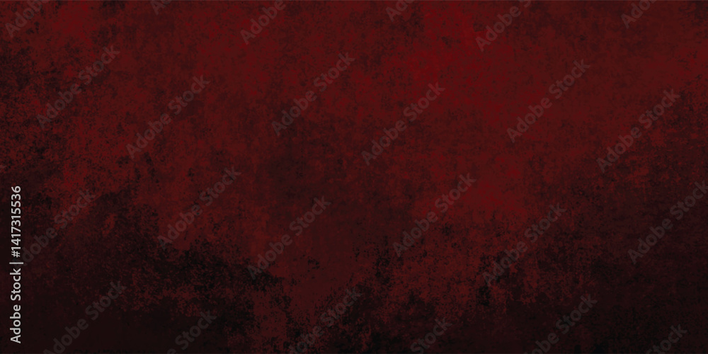 Fototapeta premium Dirty Red Ink Background with Grit and Surface Texture