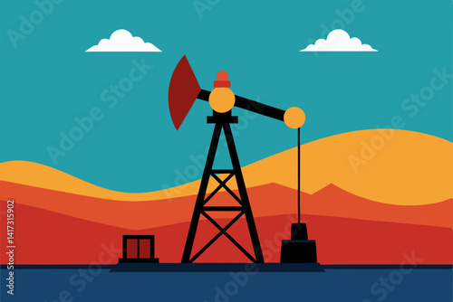 oil-industry-drilling-machine-silhouette