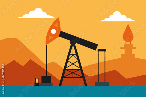 oil-industry-drilling-machine-silhouette