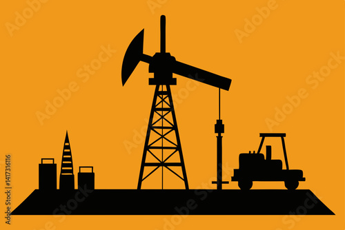 oil-industry-drilling-machine-silhouette