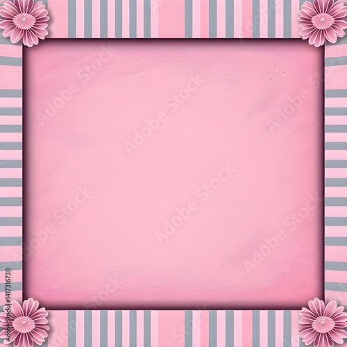 연분홍 프레임 배경Light pink frame background