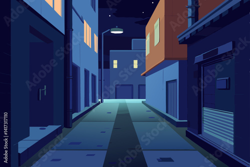 quiet-alleyway-at-night---anime-urban-scene