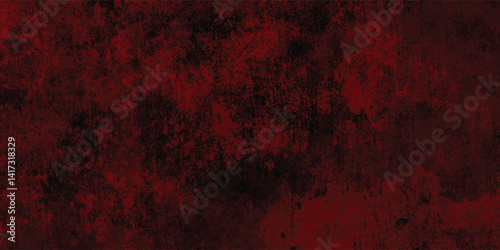 Crumbled Red Wall Texture with Dirty Grit and Grunge


