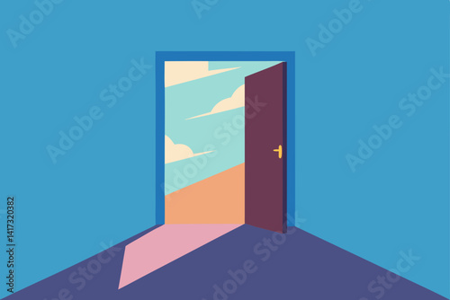open door to the sky