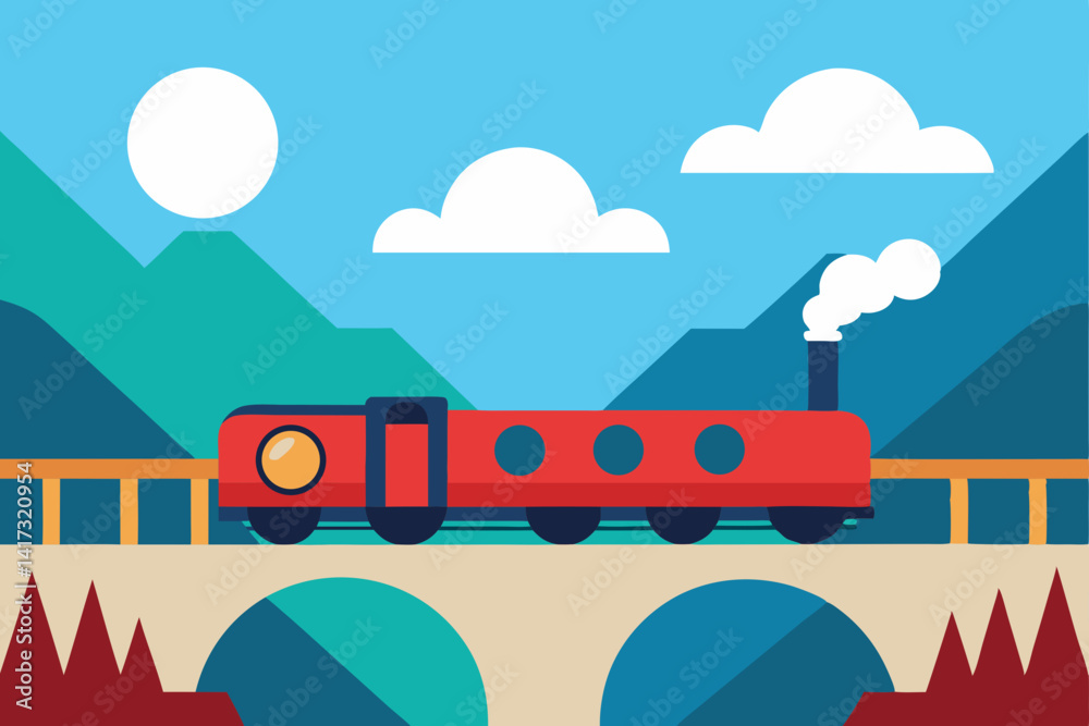 Obraz premium vector illustration of a city