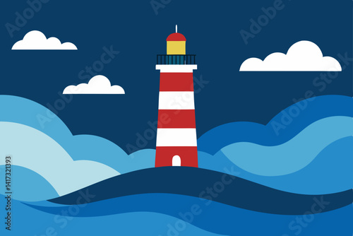 lighthouse in the sky