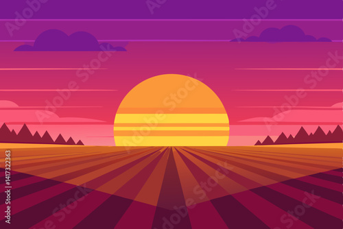 landscape with mountains