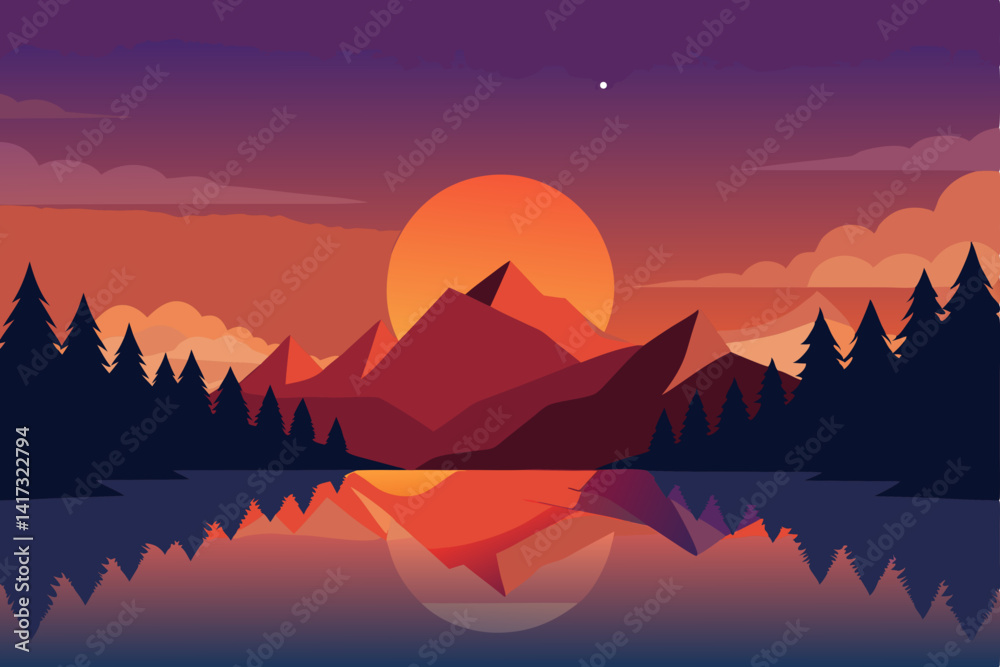sunset-reflections-in-lake sunset-reflections-in-lake