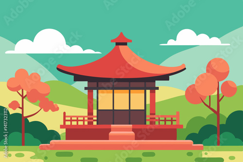 pavilion in the garden