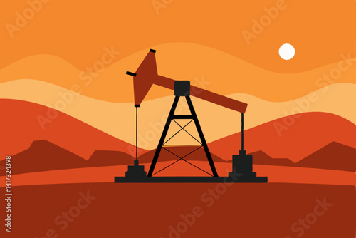 vector-silhouette-of-oil-pumpjack