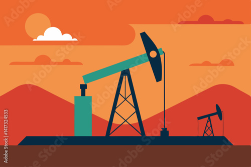 vector-silhouette-of-oil-pumpjack