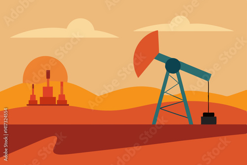 vector-silhouette-of-oil-pumpjack