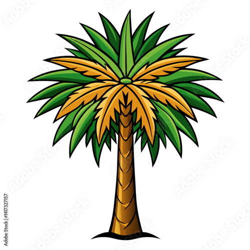  Stylish Canary Island Date Palm Vector Design