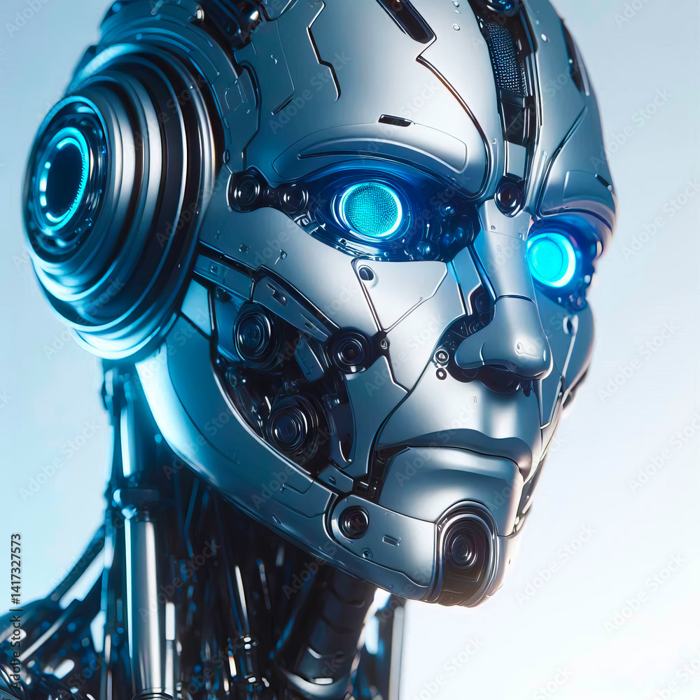 Obraz premium Robot Portrait Close-Up