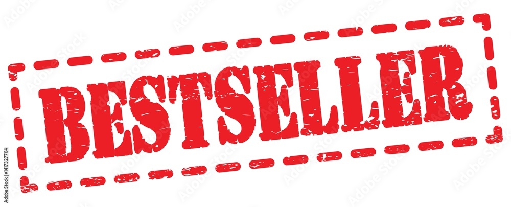 BESTSELLER text written on red stamp sign.
