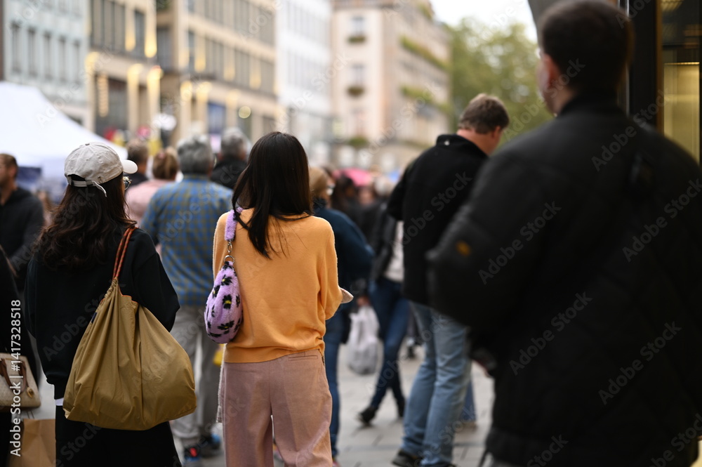 Fototapeta premium city street urban landscape bokeh background