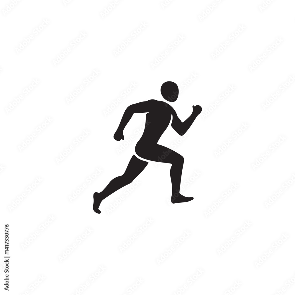 running man silhouette vector illustration design running man silhouette vector illustration design