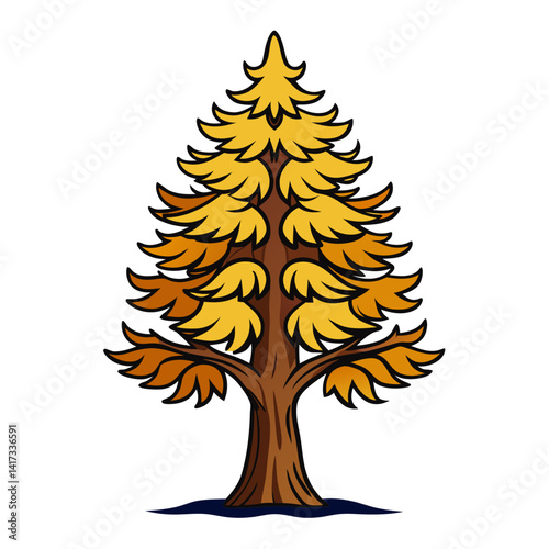  Elegant Larch Tree Illustration Design