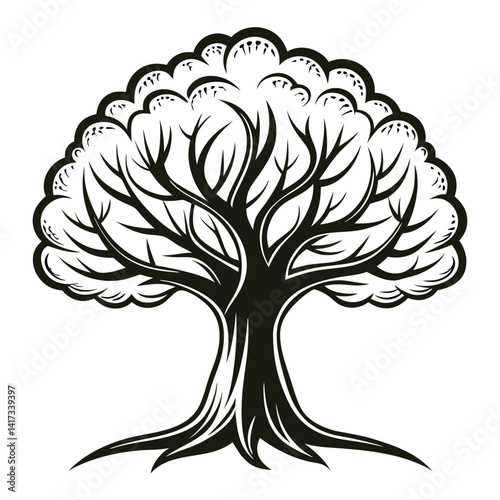  Modern Olive Tree Artwork with Bold Features