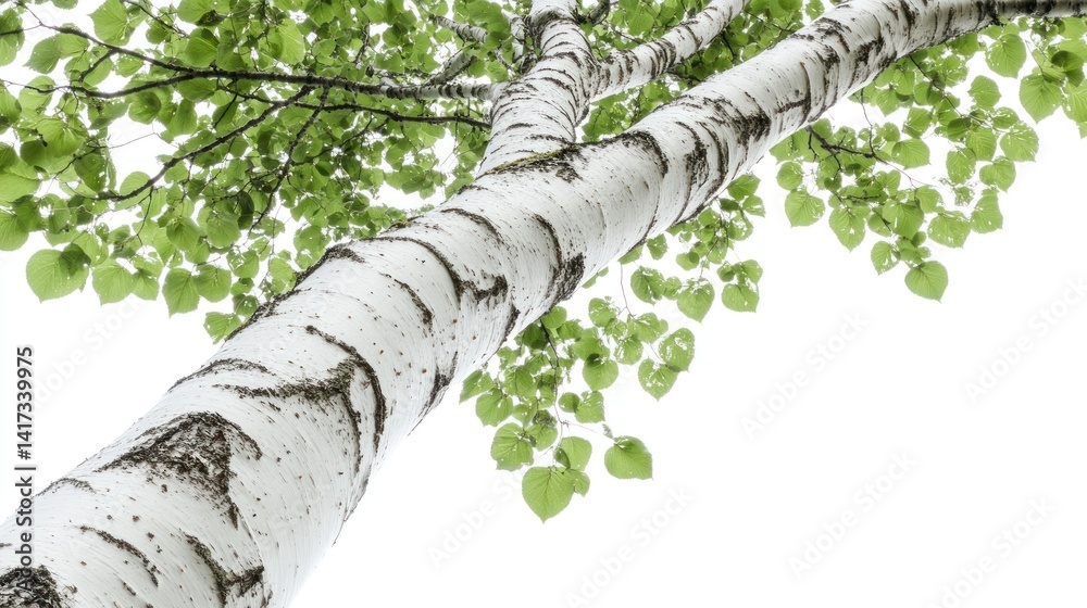 Fototapeta premium Birch Tree Trunk and Branches