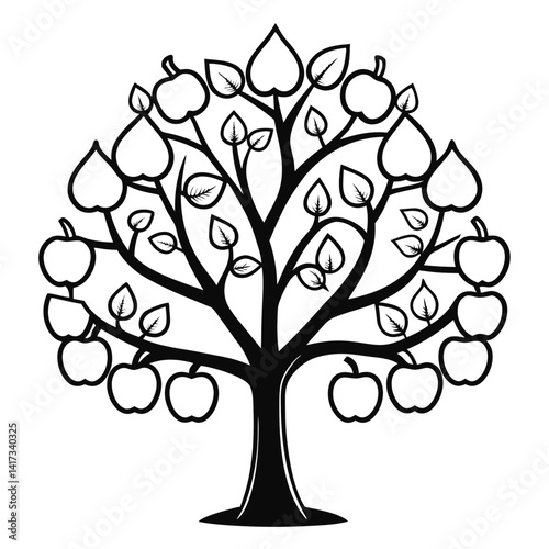  Vibrant Pear Tree Artwork with Bold Style