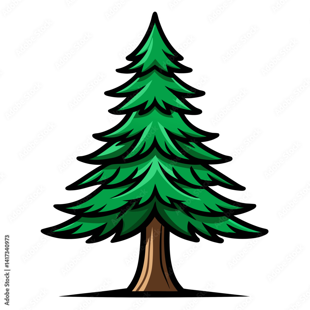 Obraz premium Elegant Pine Tree Design