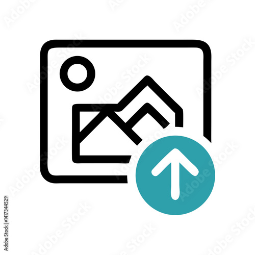 Image Upload with Camera Icon Representing Photo Sharing and Digital Media Submission