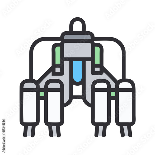 Jetpack Icon Representing Personal Aerial Mobility and Futuristic Flight Technology