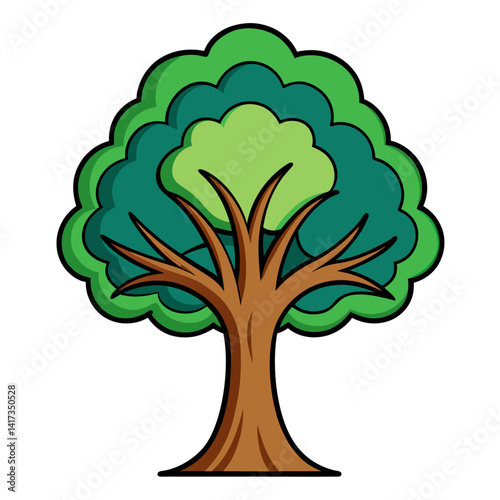  Artistic Representation of Poplar Tree