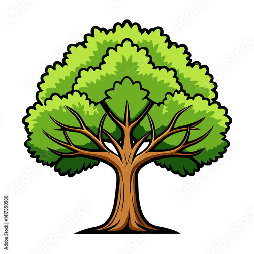  Creative Poplar Tree Bold Illustration