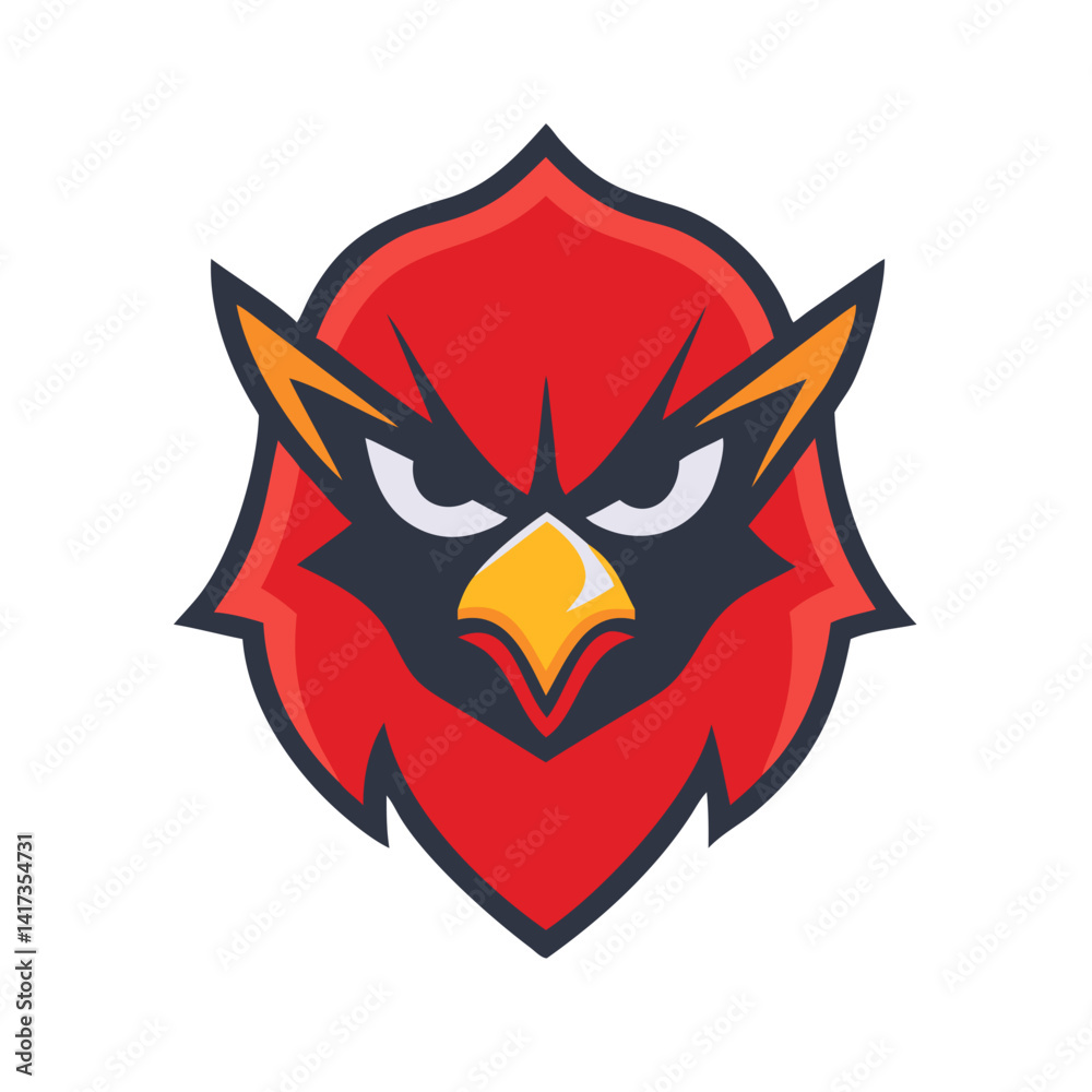 Obraz premium This is a bold and fierce bird for sports teams, clubs, gaming avatars, or merchandise branding and logo.