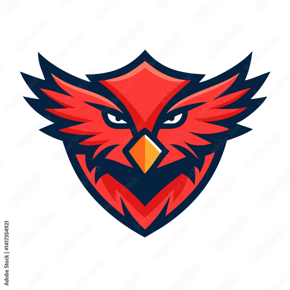 This is a bold and fierce bird for sports teams, clubs, gaming avatars, or merchandise branding and logo. This is a bold and fierce bird for sports teams, clubs, gaming avatars, or merchandise branding and logo.