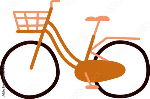 Cute hand drawn Bicycle or bike icon elements illustration