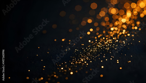 golden bokeh background