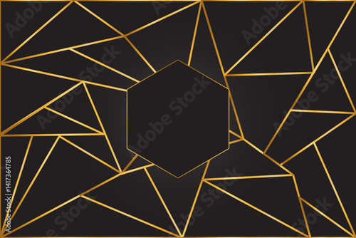 Creative black and gold background with elegant luxury texture, modern premium design, rich dark tones contrasted with golden accents, stylish abstract layout, opulent decorative patterns, glossy meta