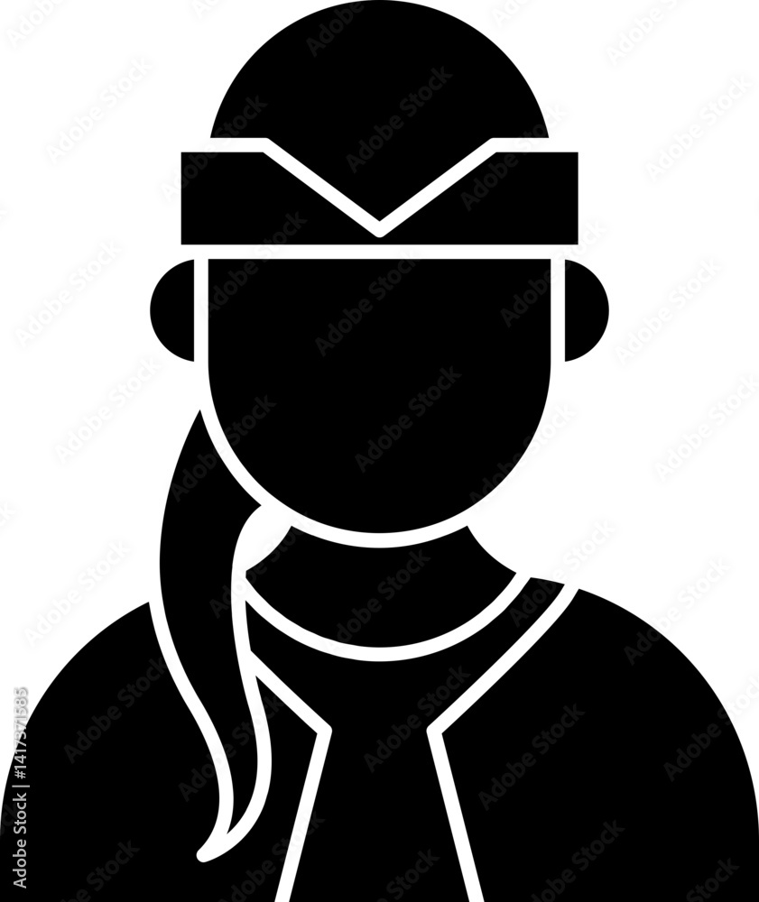 Female Yoga Instructor Vector Icon Stock Illustration Female Yoga Instructor Vector Icon Stock Illustration