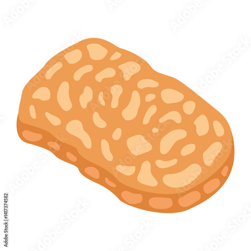 illustration of friend tempeh vegan 
