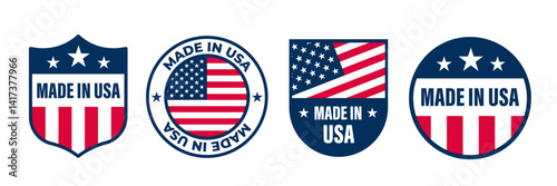 made in usa. made in usa badge